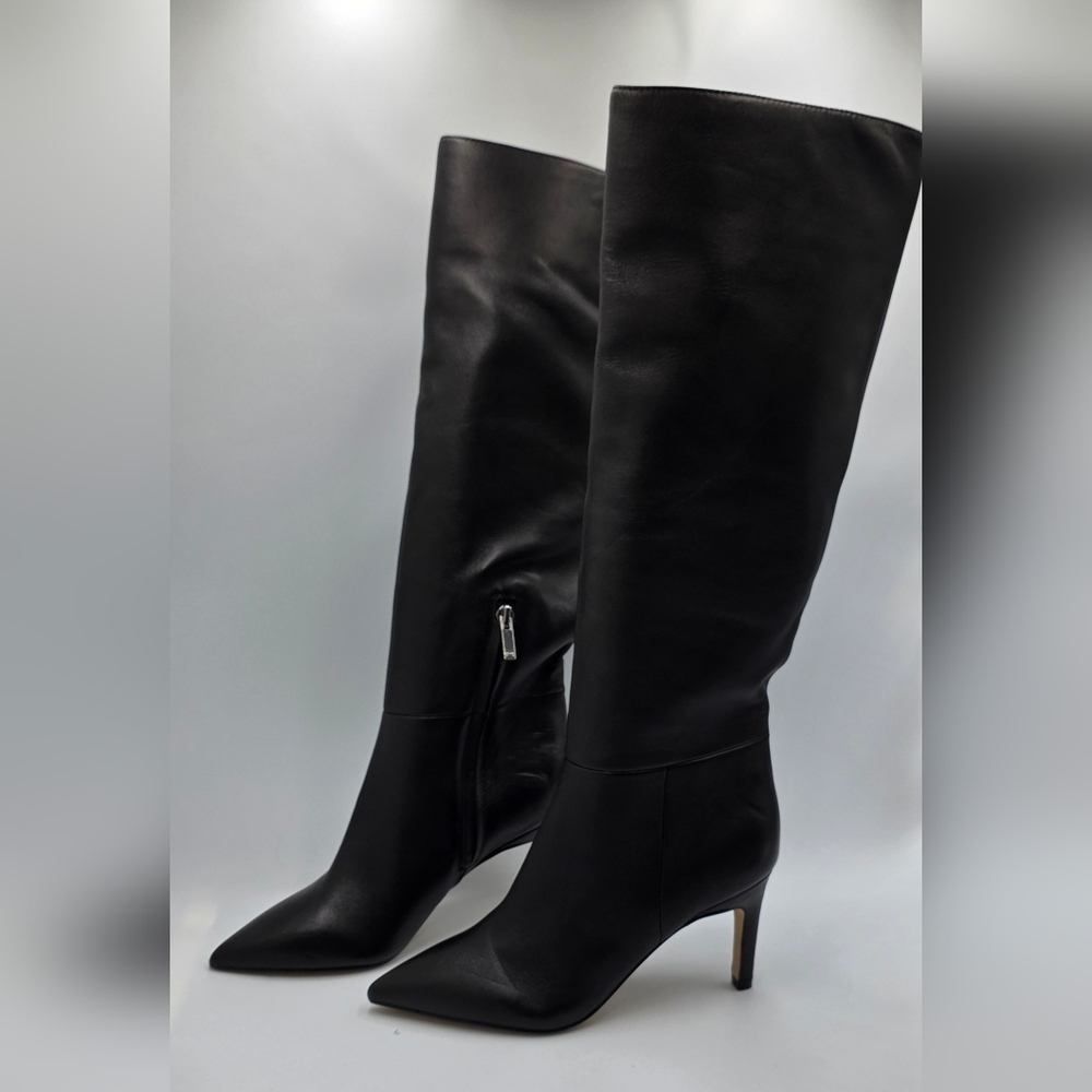 Marc Fisher Knee High Leather Boots Size 5 - Picture 8 of 14